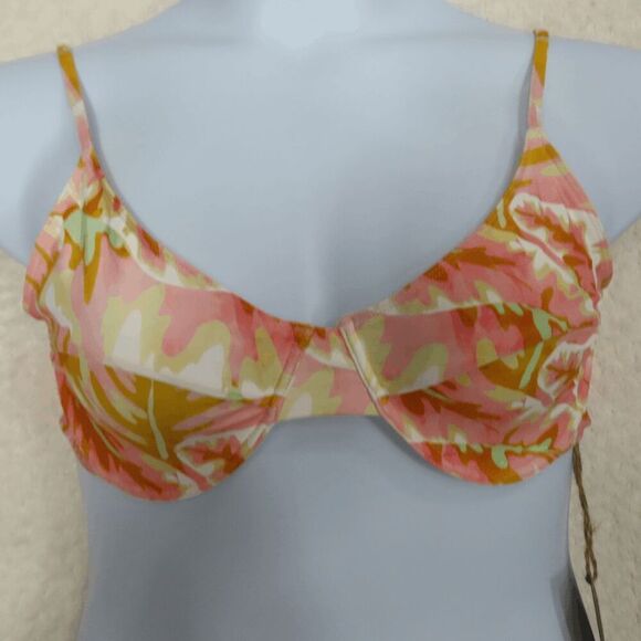 Stone Fox Swim Pink Hot Tropix Conch Top X-Large - Picture 1 of 5